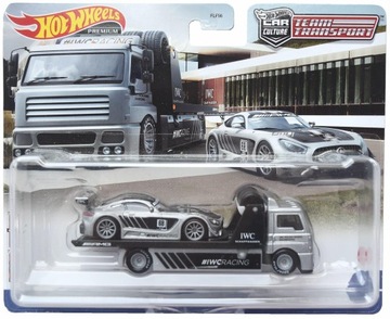 HOT WHEELS MERCEDES AMG GT3 IWC FLEET FLYER TEAM TRANSPORT #48 1:64 NOWY !!