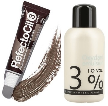 ZESTAW REFECTOCIL HENNA BRĄZOWA + STAPIZ WODA 3%