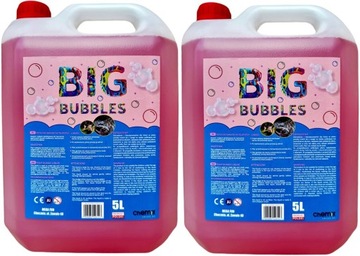 ZESTAW Płyn do baniek 2x 5L PL BIG BUBBLES mega bańki = 10 L