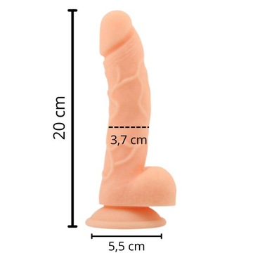 Dildo z przyssawką Naked Legend Labour 20cm Chisa