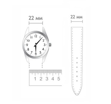 Универсальный ремешок для смарт-часов, 22 мм.