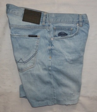 Spodenki jeans z przetarciami SUPERDRY Denim Goods JPN r. M , pas W 30