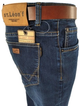 SPODNIE MĘSKIE JEANSY COWBOY NAVY W42 110-112 CM