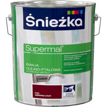 Śnieżka Emalia Olejna WIŚNIOWY F595 10L farba