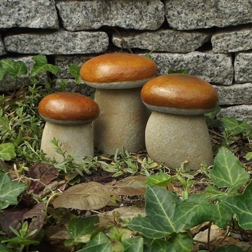 фигурки садовых грибов, набор из 3 шт., подарок