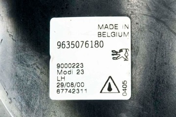 SVĚTLO MLHOVKOVÉ HALOGEN PEUGEOT 206 I 9635076180 LEVÝ - ORIGINÁLNÍ EU!