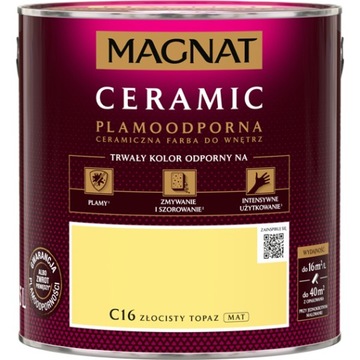 Farba Magnat Ceramic C16 Złocisty Topaz 2,5L