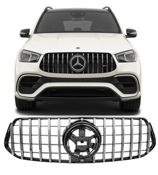 GRILL ATRAPA MERCEDES GLE W167 V167 2019 - 2023 AMG PANAMERICANA GT CHROM