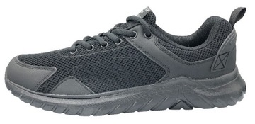 LEKKIE BUTY SPORTOWE MĘSKIE SIATKA ODDYCHAJĄCE AMERICAN AA14/22 CZARNE 43