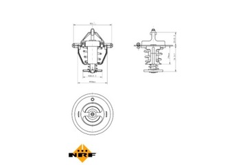 NRF TERMOSTAT TEKUTINY CHLADÍCÍ SUBARU BRZ FORESTER 2.0 2.5 01.10-