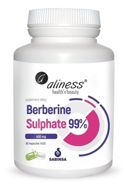 Berberine Sulphate 99% 400mg 60 kapsułek - ALINESS