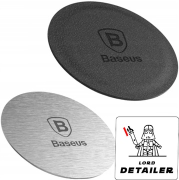 BASEUS 2X METALOWA BLASZKA MAGNESY ADAPTER NA TELEFON UCHWYT MAGNETYCZNY