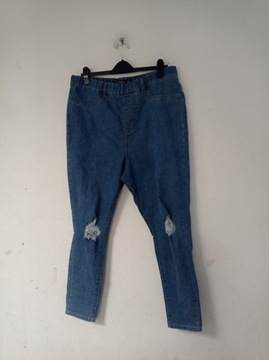 BOOHOO spodnie jeansowe z dziurami 46