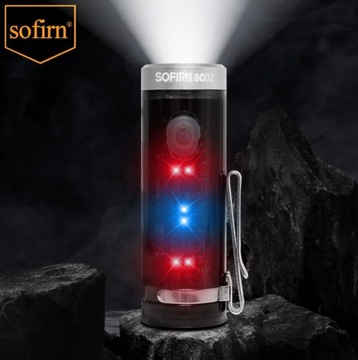 Sofirn SC02 Mini latarka 320 lm USB C Akumulatorowy EDC Światło Wysoki CRI