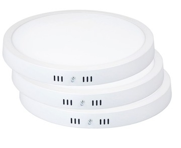 3x Panel LED plafon sufitowy natynkowy 24W CCD