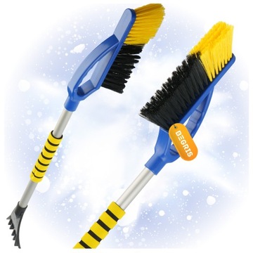 СКРЕБОК ДЛЯ ОКОН С ЩЕТКОЙ ДЛЯ УБОРКИ СНЕГА СКРЕБОК ДЛЯ ОКОН 2 В 1 ДЛИННЫЙ