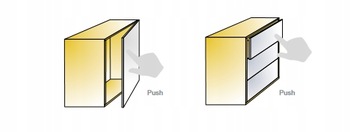 МЕБЕЛЬНЫЙ ВЫШИК TITUS PUSH TO OPEN TIP С ПЛАСТИНКОЙ