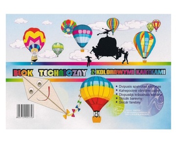 Blok techniczny A4 kolorowy