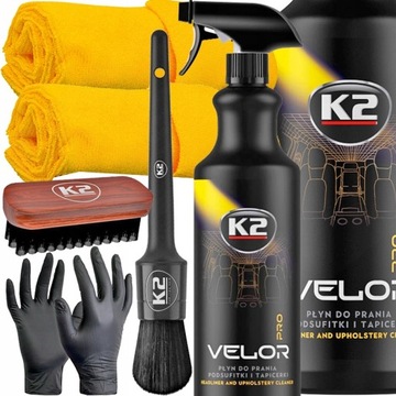 K2 VELOR PRO DO MYCIA CZYSZCZENIA TAPICERKI PODSUFITKI SZCZOTKA Auron XXL