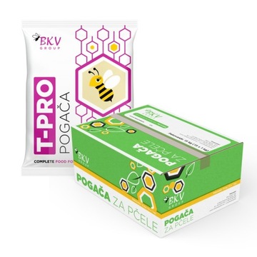 Ciasto dla pszczół, fondant z tymolem, BKV T-pro, karton 1kg x 15szt