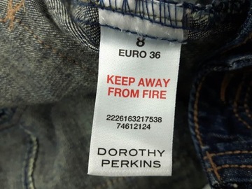 DOROTHY PERKINS jeansowa SPÓDNICA trapezowa _ 36 S