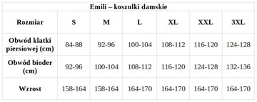 Koszulka damska Emili Sara "2XL"bawełna