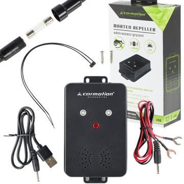 SAMOCHODOWY ODSTRASZACZ GRYZONI KUN SZCZURÓW MYSZY USB BATERIE AKUMULATOR