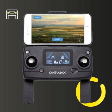 DRON OVERMAX XBEE 9.5 WiFi KAMERA GPS 40 KM/H WYCISKACZ DO PASTY GRATIS