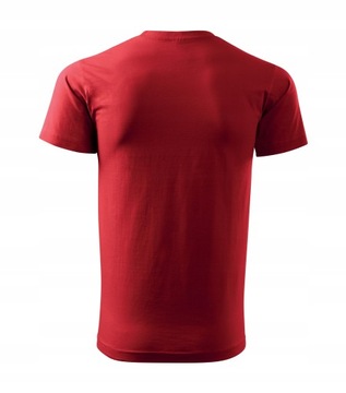 koszulka męska LUX 4XL czerwona krótki rękaw