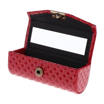 2 футляра для губной помады из искусственной кожи премиум-класса для женщин и девочек, один блеск для губ