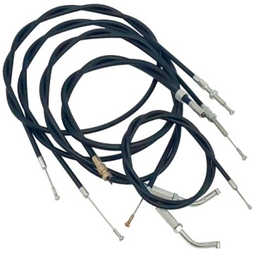 Комплект из 3 тросов сцепления акселератора ROMET PONY MOTORYNKA M1 M2 M3 черный