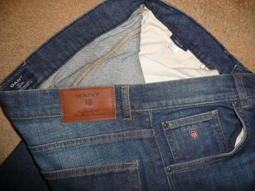 Spodnie dżinsy GANT W35/L36=47/117cm jeansy