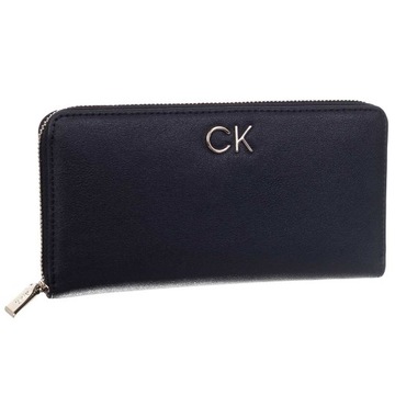 CALVIN KLEIN BEZPIECZNY PORTFEL DAMSKI SLIM BLACK