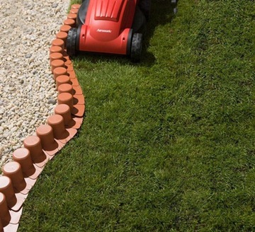 Пластиковый садовый бордюр Prosperplast 405 см x 6 см оранжевый