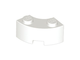 10 szt LEGO 85080, White biały, Brick Round Corner 2 x 2
