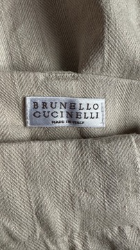 Brunello Cucinelli beżowe spodnie damskie