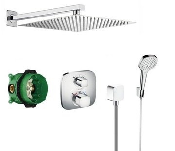 Zestaw prysznicowy termostatyczny z Hansgrohe Ecostat 25cm