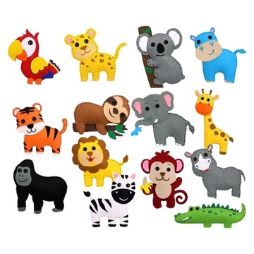 Filcowe Zoo Filcowe zwierzątka Zestawy do szy