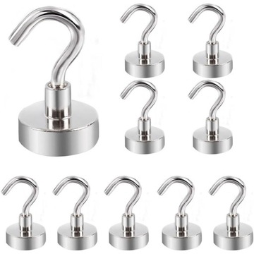 10X HACZYKÓW MAGNETYCZNYCH MAŁE HAKI MAGNETYCZNE HACZYKÓW MAGNETYCZNYCH