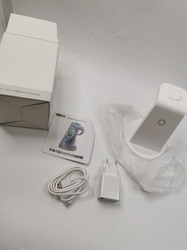 БЕСПРОВОДНОЕ ЗАРЯДНОЕ УСТРОЙСТВО 3 В 1 CW350 ТЕЛЕФОН-ЧАСЫ