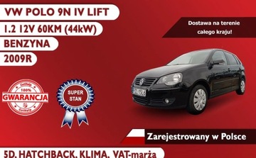 Volkswagen Polo V Hatchback 5d 1.2 60KM 2009 Volkswagen Polo LIFT 1.2 16V 60KM, Zarejestrow...