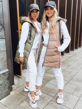 ЖИЛЕТ СТЕГАНЫЙ ЖЕНСКИЙ С КАПЮШОНОМ, размер. XL