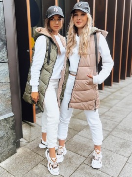 ЖИЛЕТ СТЕГАНЫЙ ЖЕНСКИЙ С КАПЮШОНОМ, размер. XXL