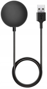 ŁADOWARKA DO SAMSUNG GALAXY WATCH 3/4/5 ACTIVE 1/2 CZARNA SZYBKA