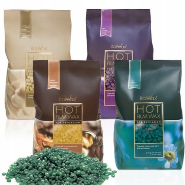 4x 500g WOSK TWARDY ItalWax do DEPILACJI dropsy