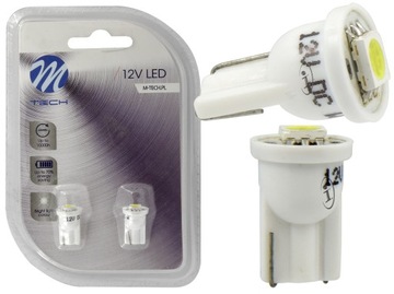 ŻARÓWKA POSTOJOWA LED M-TECH 12V W5W BIAŁA 2 SZT