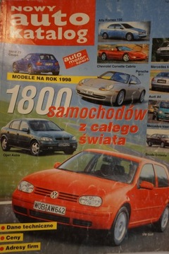 SAMOCHODY ŚWIATA 1998 NOWY AUTO KATALOG
