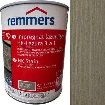 Remmers IMPREGNAT do elewacji HK LASUR LAZURA 3w1 0,75L SZARY WODNY 2294