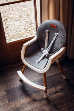 Стульчик для кормления, сиденье 3-в-1, поднос MoMi Jua, удобный, регулируемый.