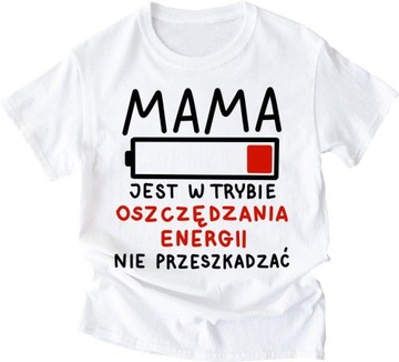 Koszulka z napisem dla mamy mama prezent XXL/3XL